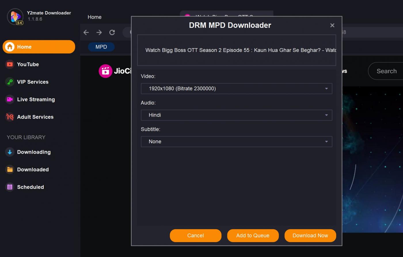 jiocinema video downloader